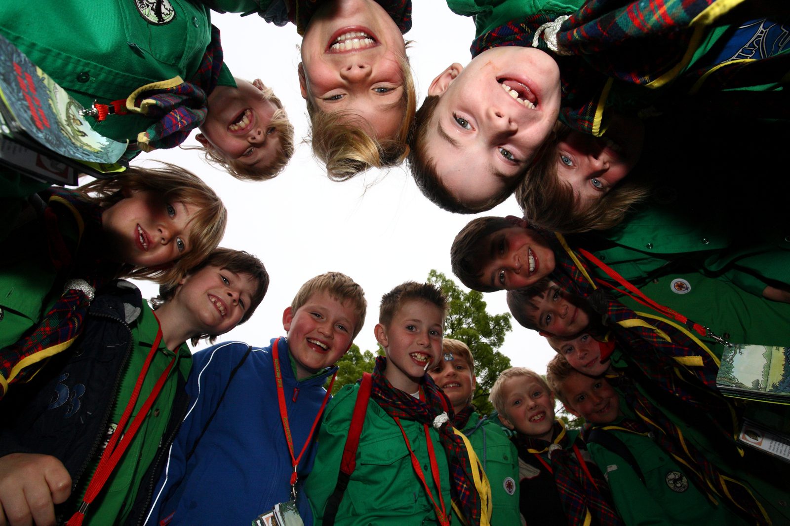 Scouts in een kring
